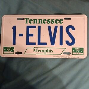 ELVIS License Plate